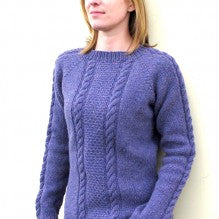 #1305 Beginner Cable Pullover Pattern