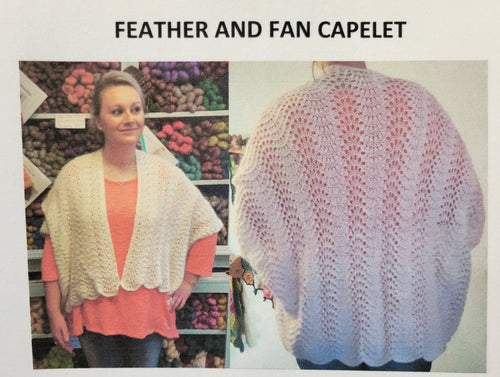 Feather and Fan Capelet Pattern
