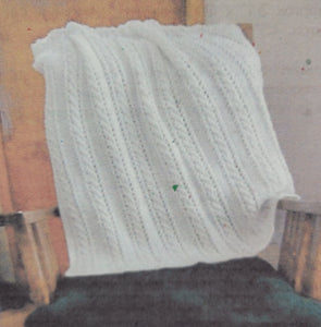 Easy Cable Knit Afghan Pattern