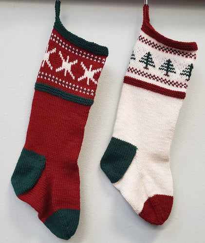 Easy Knit Christmas Stockings Pattern