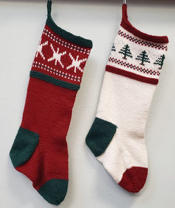 Easy Knit Christmas Stockings Pattern
