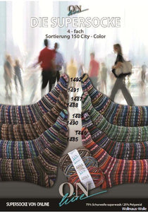 Supersocke "City Color" 4 ply