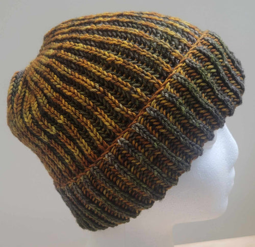 2-Color Brioche Hat & Scarf (DK Version) Pattern