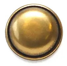 Metal Antique Brass Convex Round Shank Button