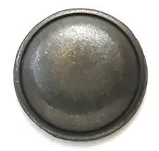 Metal Antique Silver Convex Round Shank Button