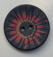 Coconut Tye Dye Round Button-Large