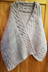 Cabled in Comfort Shawl