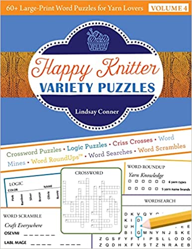 Happy Knitter Variety Puzzles Book