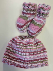 Baby Hat & Booties Sets