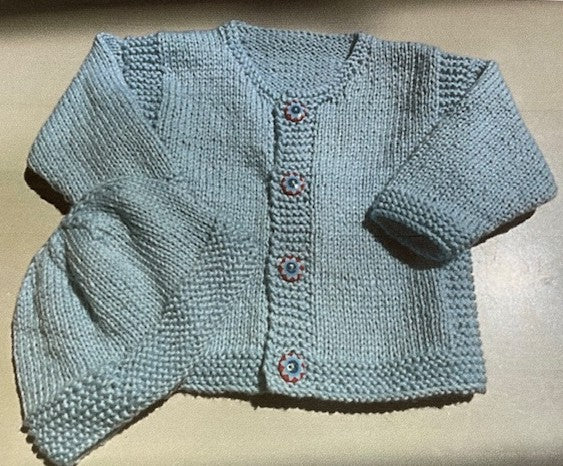 Little Bear Cap & Cardigan Set Pattern