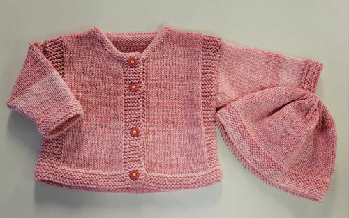 Little Bear Hat & Cardigan Set