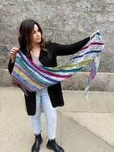 Chevron Stripes Scarf/Sussurro Shawl Kits