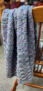 Banded Basket Stitch Baby Blanket