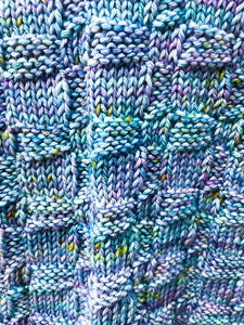 Banded Basket Stitch Baby Blanket