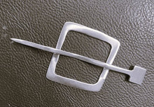 White Brass Shawl Pin