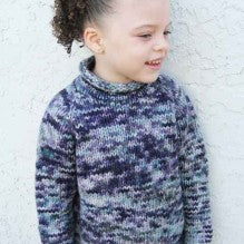 #112-Children's Bulky Top Down Pullover