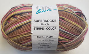 Supersocke 6 ply - "Stripe Color"