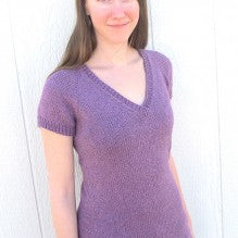 #1303 Top Down V Neck Pullover Pattern