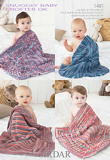 #1481 Crofter DK Baby Blankets Pattern