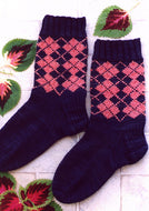 #162 Ladies Argyle Socks Pattern