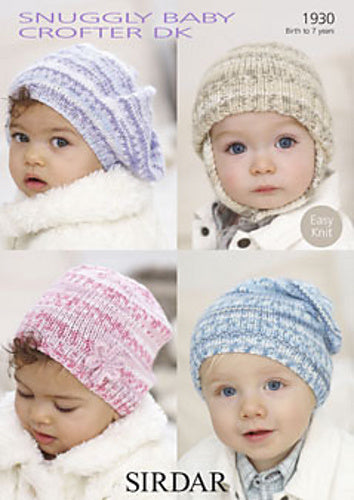 #1930 Crofter DK Baby Hats Pattern