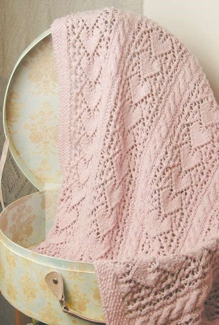 #1986 Heirloom Hearts Baby Blanket Pattern - Main Image