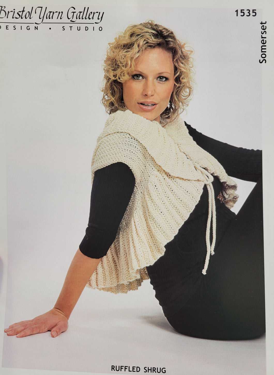 #1535 Ruffled Shrug Pattern