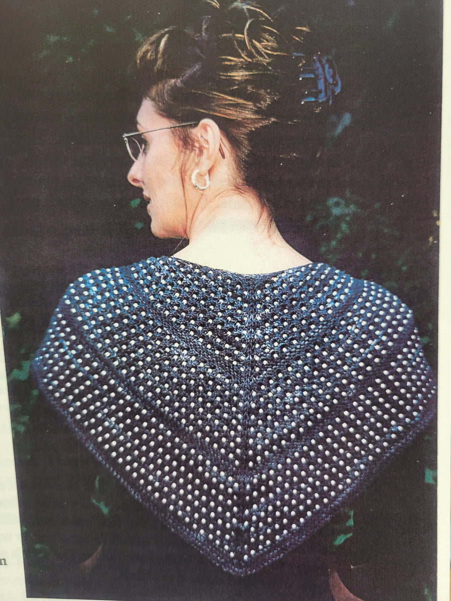 Beaded Eyelet-A Shapely Shawlette Pattern – Needles 'n Pins Yarn Shoppe