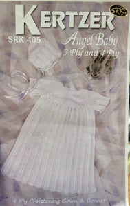 4 Ply Christening Gown & Bonnet Pattern