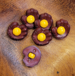 Baseball Glove w/ Ball Button