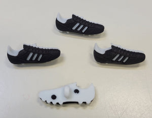 Black & White Cleats Button