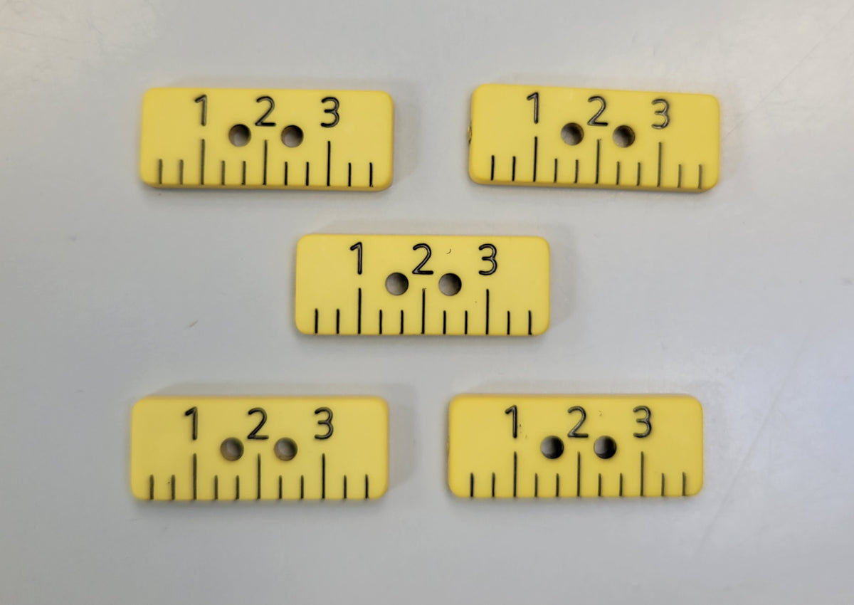 Ruler Button – Needles 'n Pins Yarn Shoppe