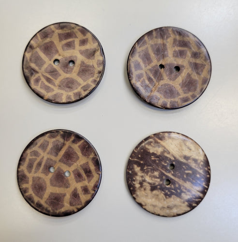 Giraffe Print Button