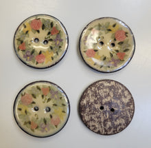 Enamel Coconut Button