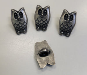 Pewter Animal Button
