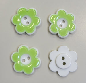 Pastel Daisy Button