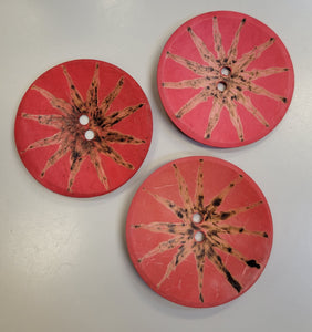 Red Coconut Button