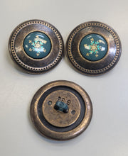 Metal Button w/ Decorative Center