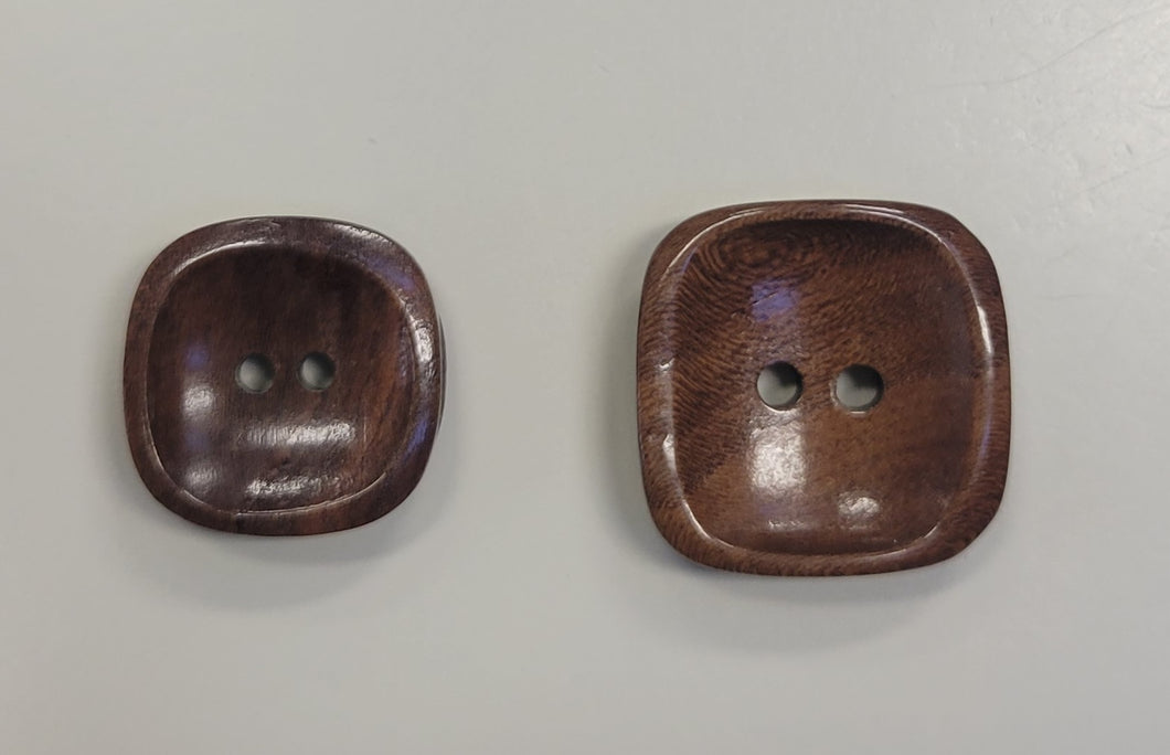 Wood Square Button