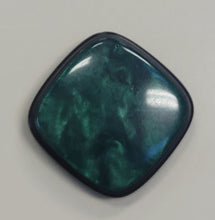 Square Glossy Faux Marble Button
