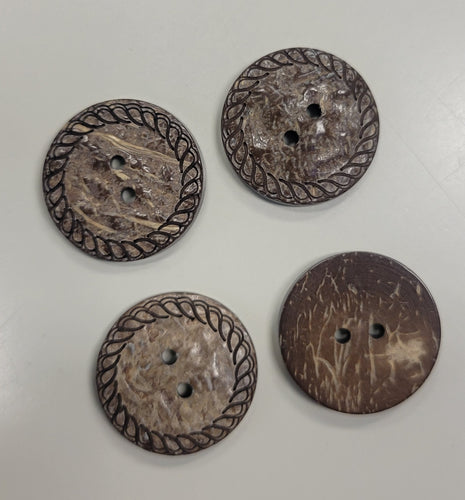 Coconut Scroll Button