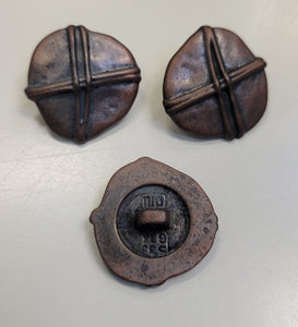 Metal 'X' Design Buttons