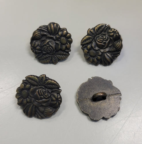 Flower Bouquet Button