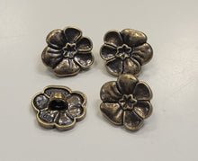 Metal Flower Button