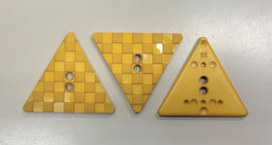 Plastic Triangle Squares Button