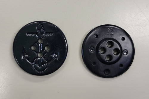 Round Anchor Button-Black