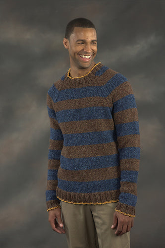 #2173-Man's Striped Pullover Pattern