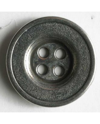 Full Metal Button-Antique Silver
