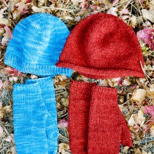#223 Basic Hat & Mitten Set for Women