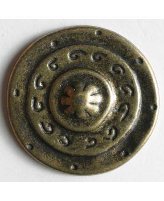 Antique Metal Round Buttons w/ Design